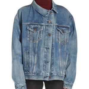 BNWT Balenciaga Pulled Asymmetric Denim Jacket